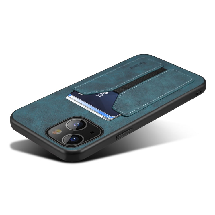 For iPhone 13 mini Denior Elastic Card Slot PU + TPU Phone Case