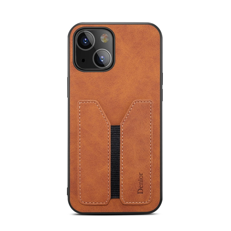 For iPhone 13 Denior Elastic Card Slot PU + TPU Phone Case