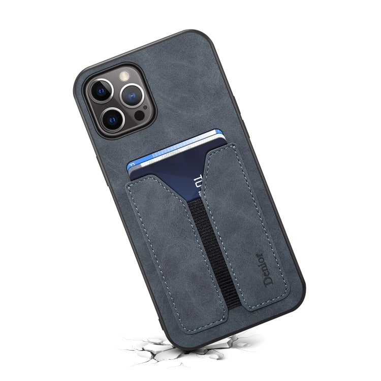 For iPhone 13 Pro Max Denior Elastic Card Slot PU + TPU Phone Case
