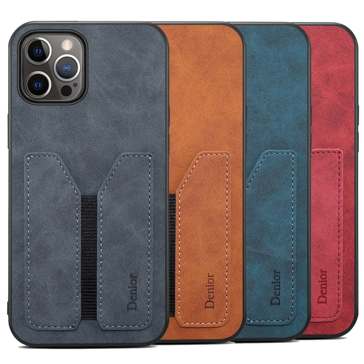 For iPhone 13 Pro Max Denior Elastic Card Slot PU + TPU Phone Case