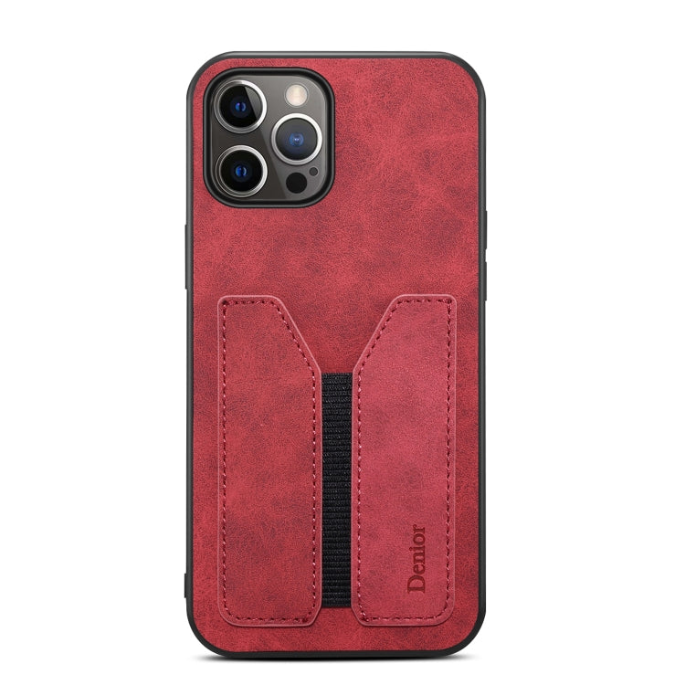 For iPhone 12 Pro Denior Elastic Card Slot PU + TPU Phone Case