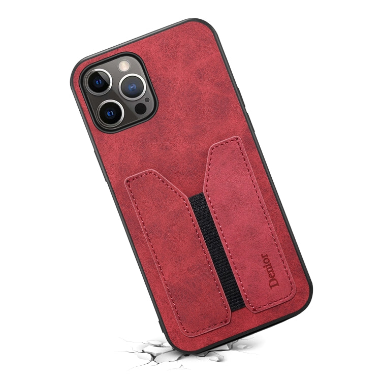 For iPhone 12 Pro Denior Elastic Card Slot PU + TPU Phone Case