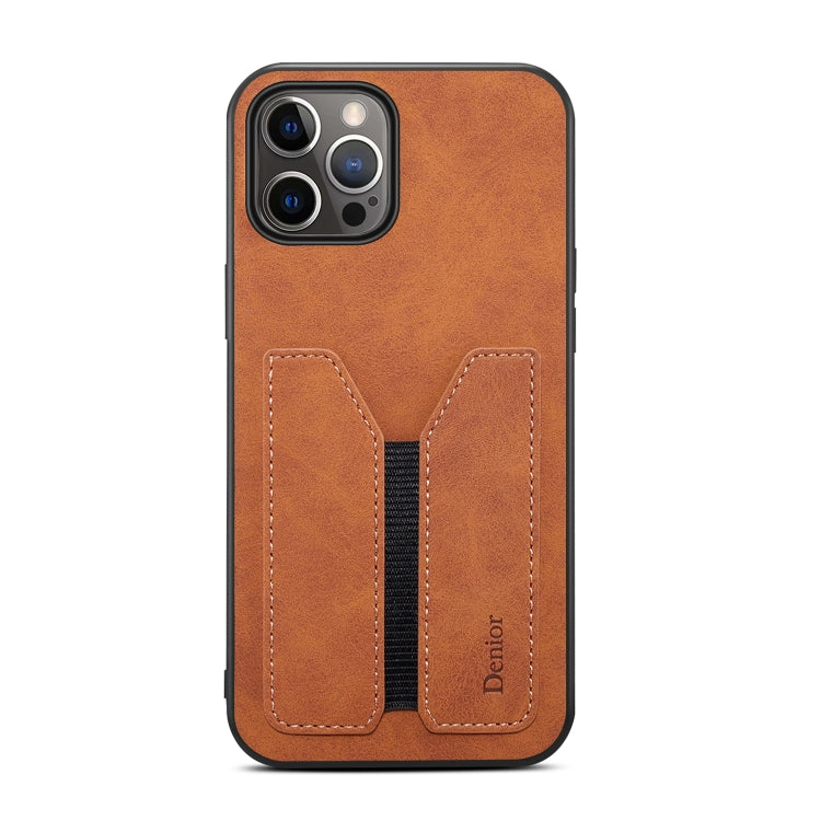For iPhone 12 Pro Denior Elastic Card Slot PU + TPU Phone Case