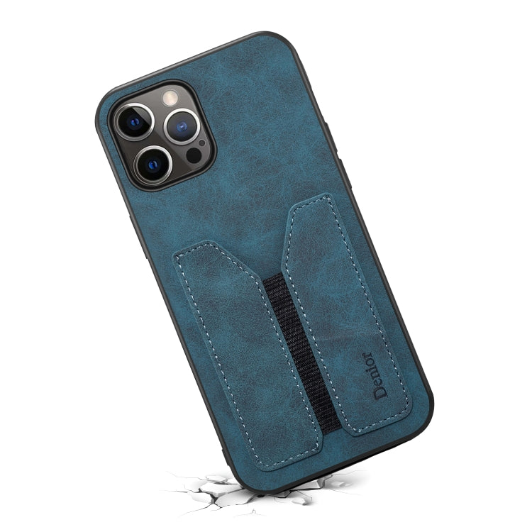For iPhone 12 Pro Max Denior Elastic Card Slot PU + TPU Phone Case