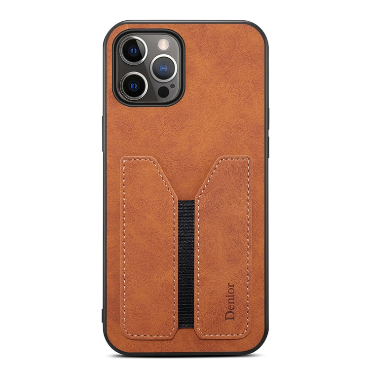 For iPhone 12 Pro Max Denior Elastic Card Slot PU + TPU Phone Case