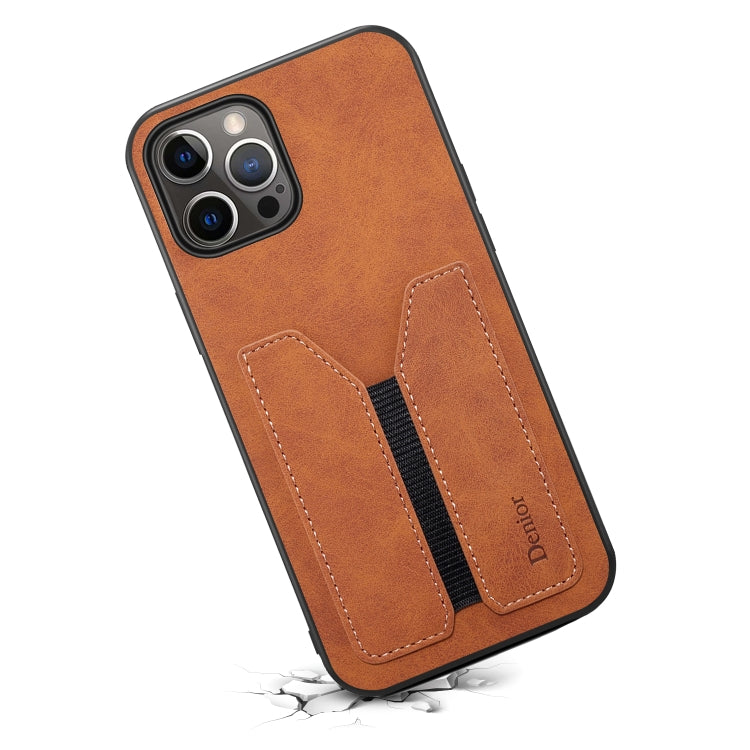 For iPhone 12 Pro Max Denior Elastic Card Slot PU + TPU Phone Case