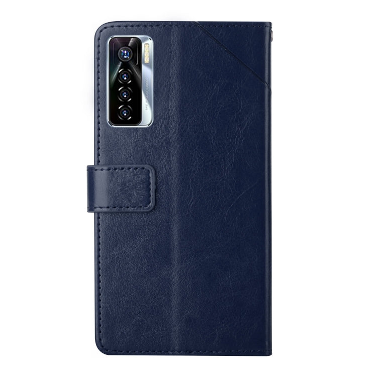 For Tecno Camon 17 Pro HT01 Y-shaped Pattern Flip Leather Phone Case