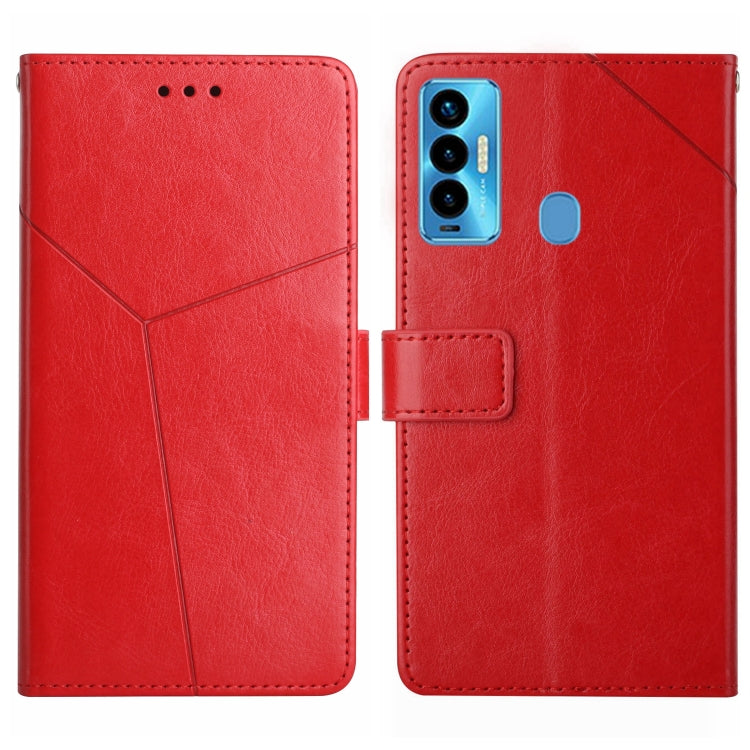 For Tecno Camon 18i HT01 Y-shaped Pattern Flip Leather Phone Case