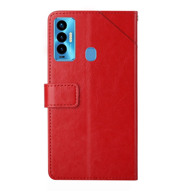 For Tecno Camon 18i HT01 Y-shaped Pattern Flip Leather Phone Case