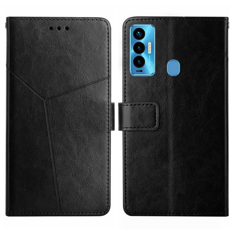 For Tecno Camon 18i HT01 Y-shaped Pattern Flip Leather Phone Case