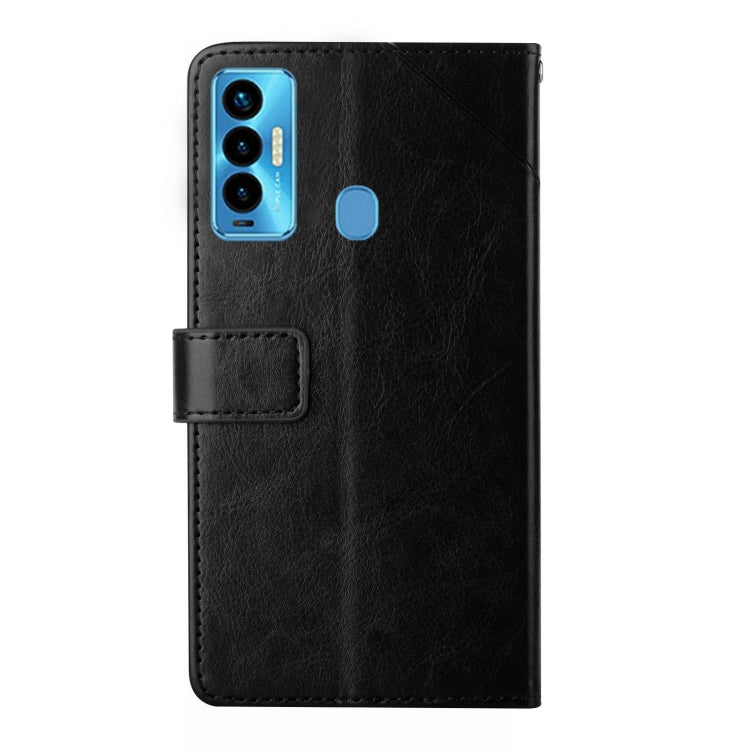 For Tecno Camon 18i HT01 Y-shaped Pattern Flip Leather Phone Case