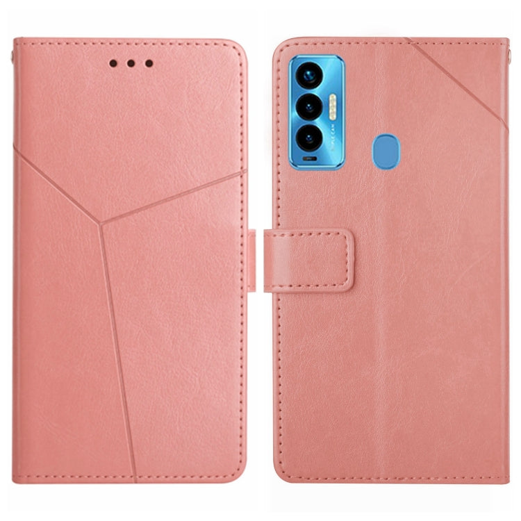 For Tecno Camon 18i HT01 Y-shaped Pattern Flip Leather Phone Case