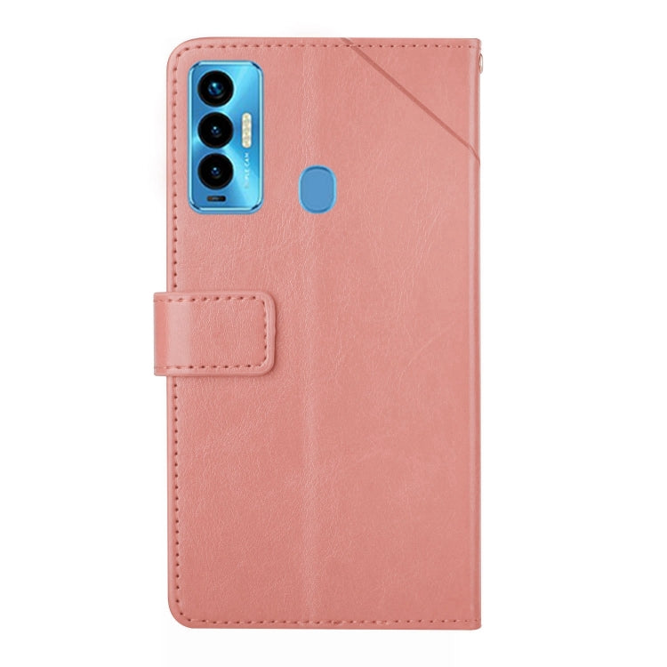 For Tecno Camon 18i HT01 Y-shaped Pattern Flip Leather Phone Case