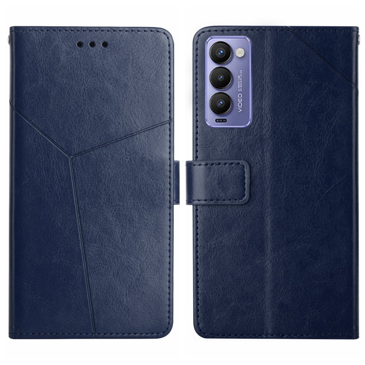 For Tecno Camon 18P HT01 Y-shaped Pattern Flip Leather Phone Case