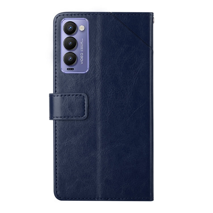 For Tecno Camon 18P HT01 Y-shaped Pattern Flip Leather Phone Case