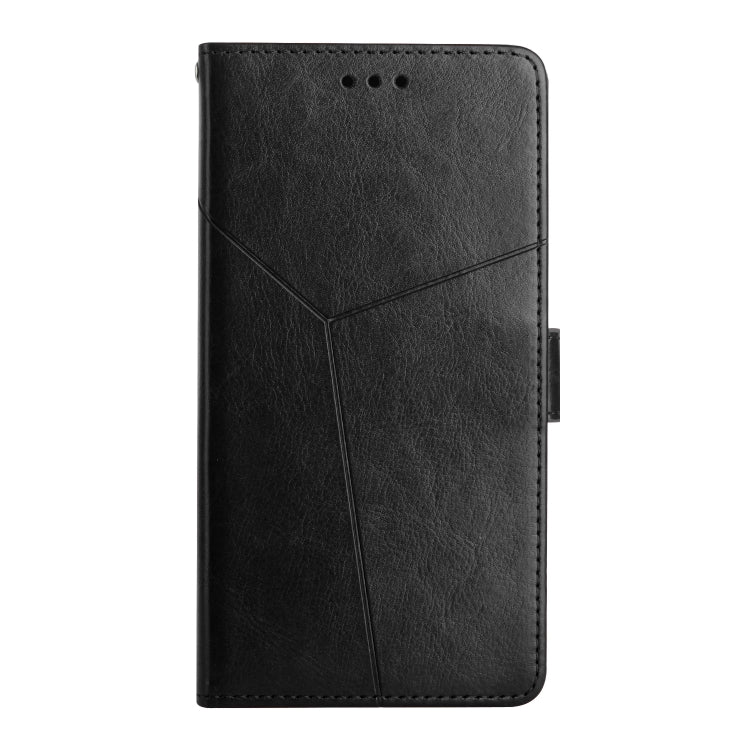 For Tecno Camon 18P HT01 Y-shaped Pattern Flip Leather Phone Case