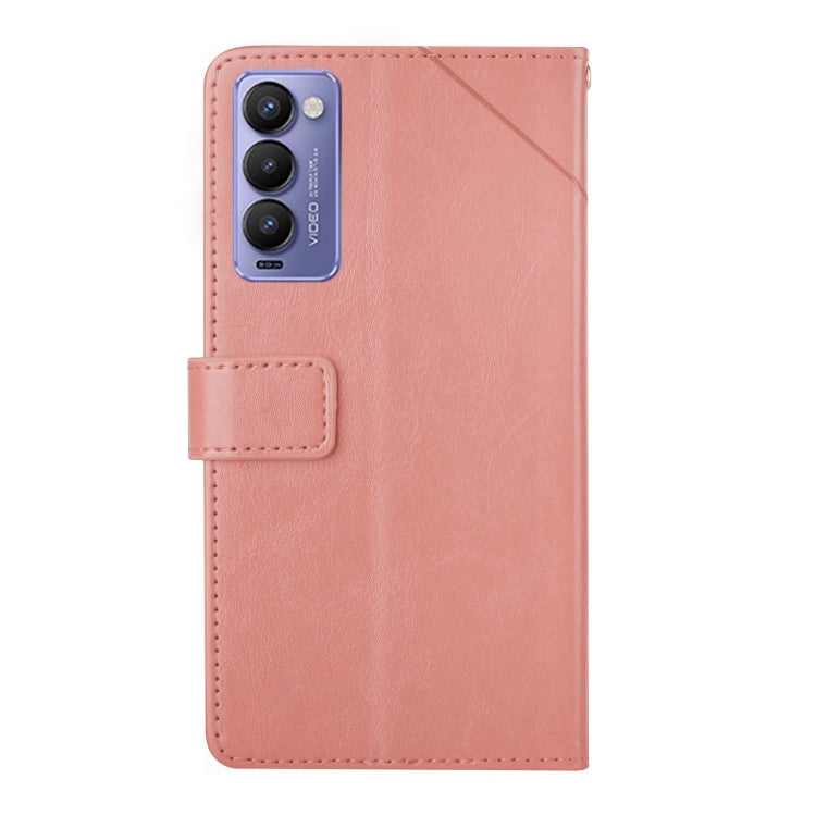 For Tecno Camon 18P HT01 Y-shaped Pattern Flip Leather Phone Case