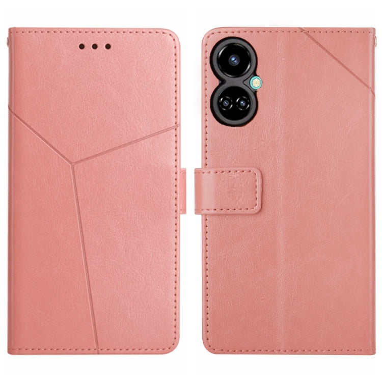 For Tecno Camon 19 Pro 4G/5G HT01 Y-shaped Pattern Flip Leather Phone Case