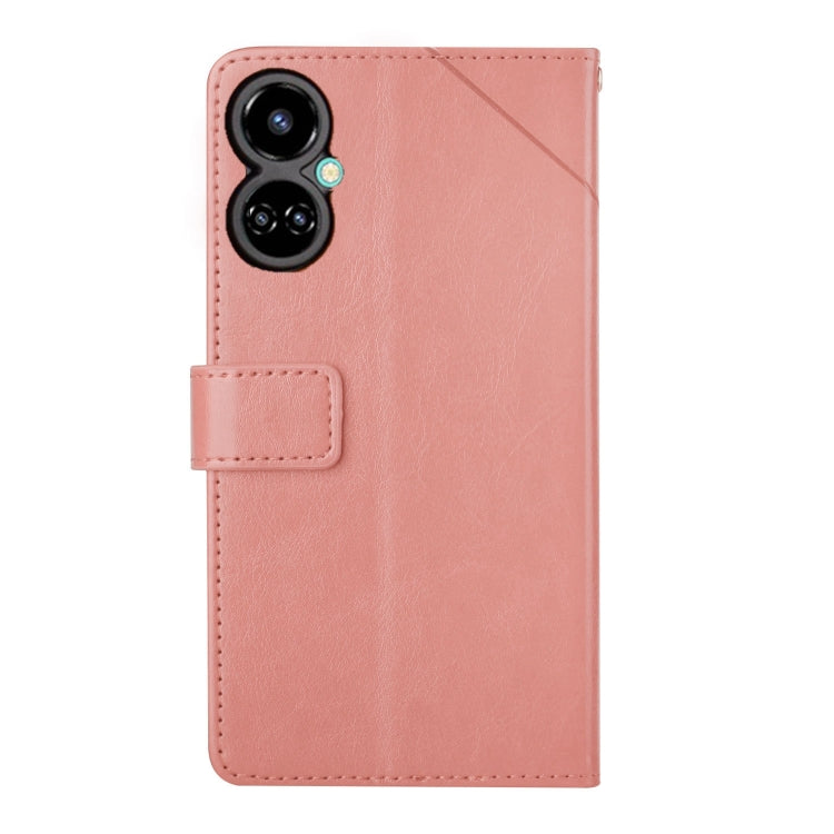 For Tecno Camon 19 Pro 4G/5G HT01 Y-shaped Pattern Flip Leather Phone Case
