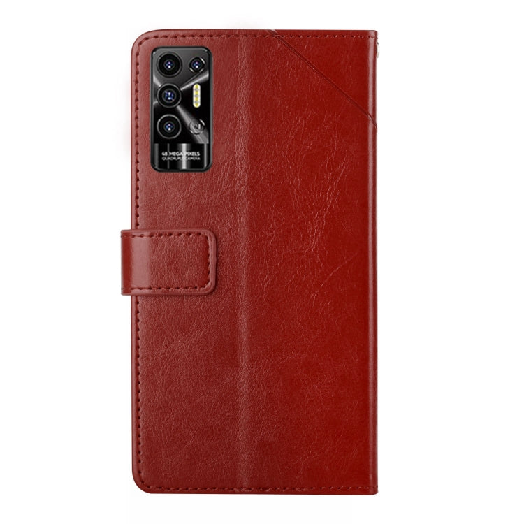 For Tecno Pova 2 HT01 Y-shaped Pattern Flip Leather Phone Case