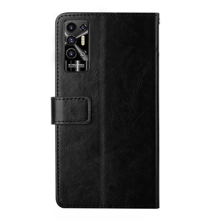 For Tecno Pova 2 HT01 Y-shaped Pattern Flip Leather Phone Case