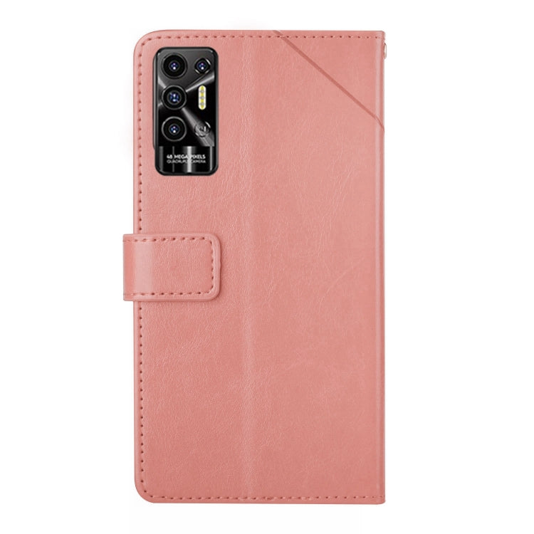 For Tecno Pova 2 HT01 Y-shaped Pattern Flip Leather Phone Case