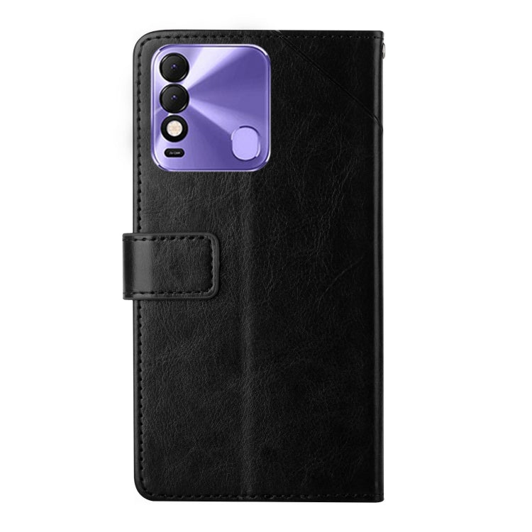 For Tecno Spark 8 HT01 Y-shaped Pattern Flip Leather Phone Case