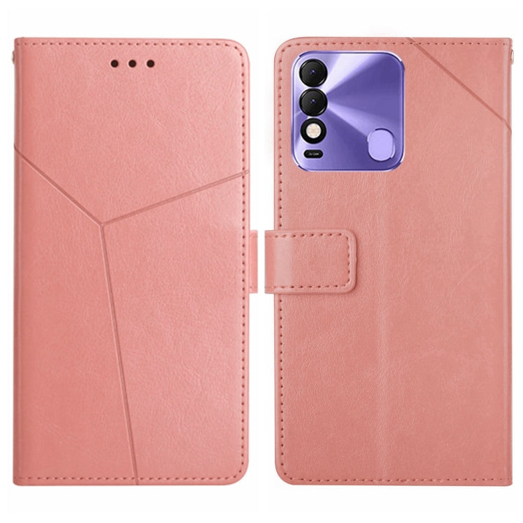 For Tecno Spark 8 HT01 Y-shaped Pattern Flip Leather Phone Case