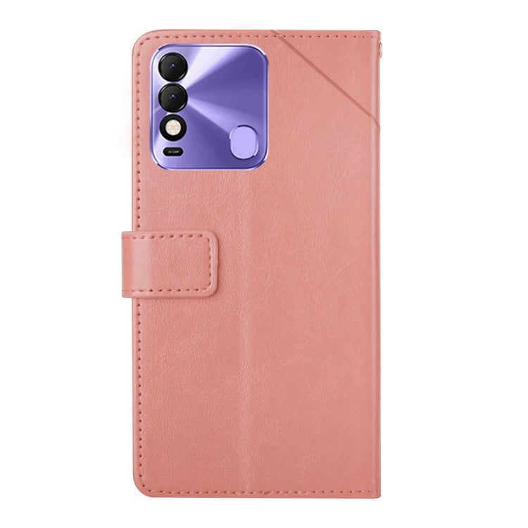 For Tecno Spark 8 HT01 Y-shaped Pattern Flip Leather Phone Case