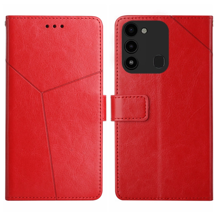 For Tecno Spark Go 2022 HT01 Y-shaped Pattern Flip Leather Phone Case