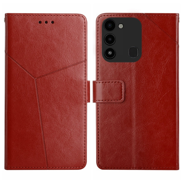 For Tecno Spark Go 2022 HT01 Y-shaped Pattern Flip Leather Phone Case