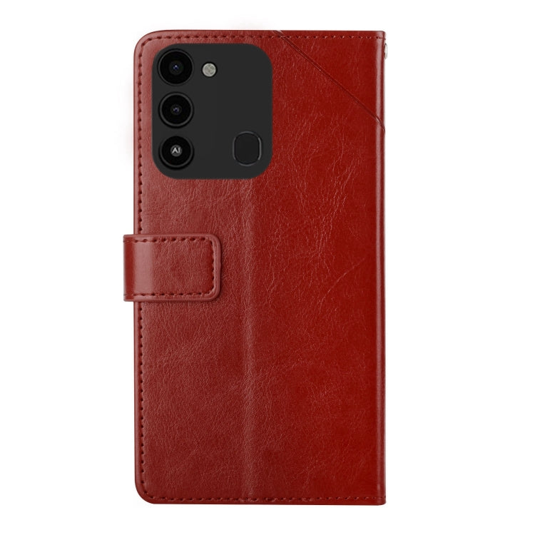 For Tecno Spark Go 2022 HT01 Y-shaped Pattern Flip Leather Phone Case