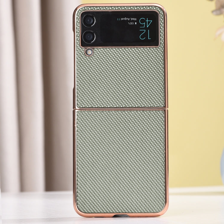 For Samsung Galaxy Z Flip4 Gilt Electroplated Nylon Phone Case