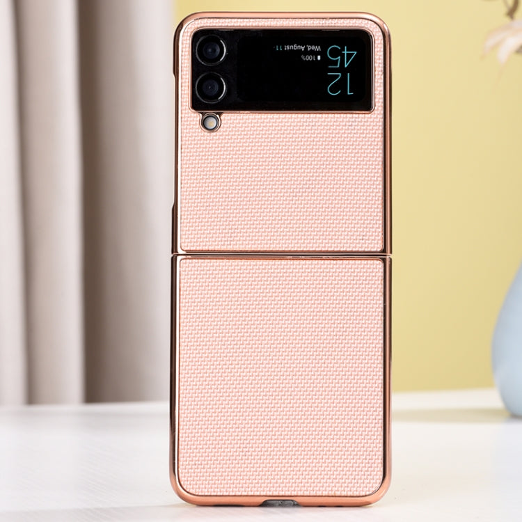 For Samsung Galaxy Z Flip4 Gilt Electroplated Nylon Phone Case