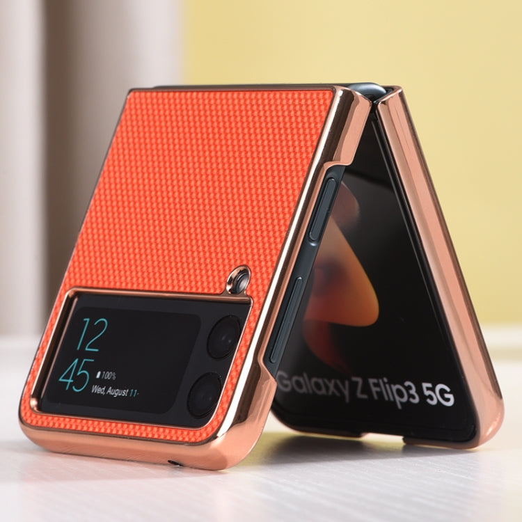 For Samsung Galaxy Z Flip4 Gilt Electroplated Nylon Phone Case