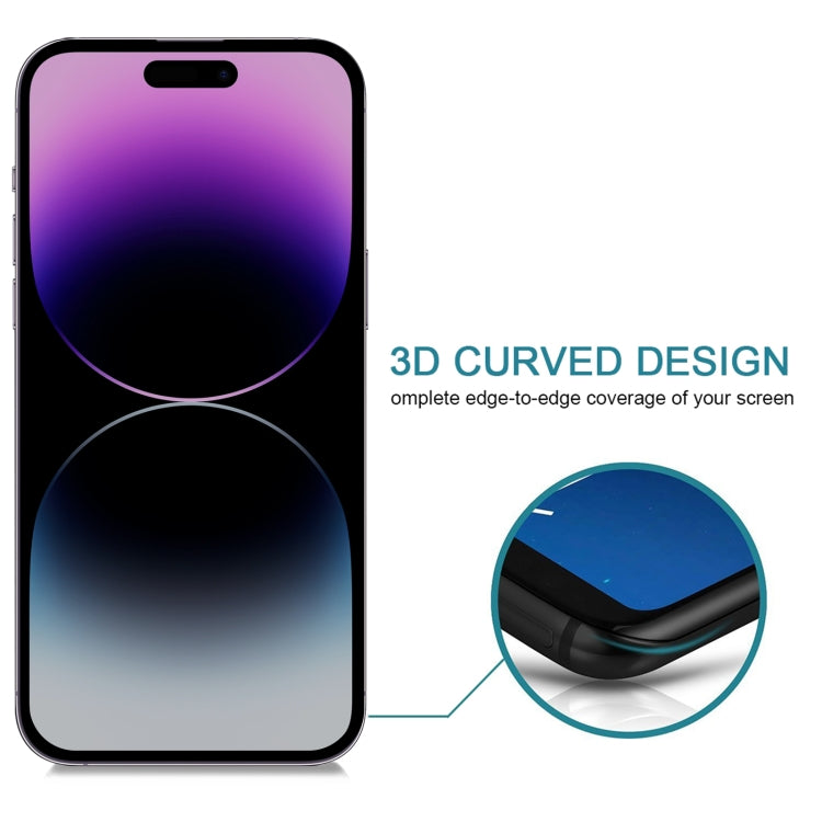 For iPhone 14 Pro Max 25pcs Anti-peeping Plasma Oil Coated High Aluminum Wear-resistant Tempered Glass Film