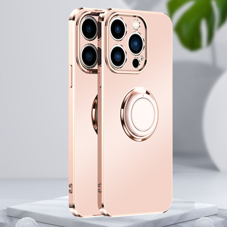 For iPhone 14 Pro Electroplated Frosted Ring Phone Case