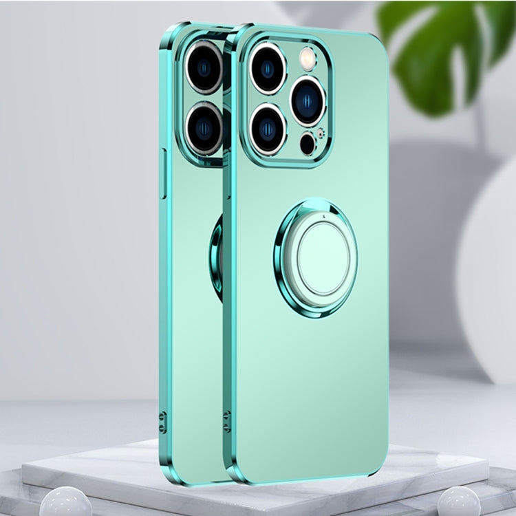 For iPhone 14 Pro Electroplated Frosted Ring Phone Case