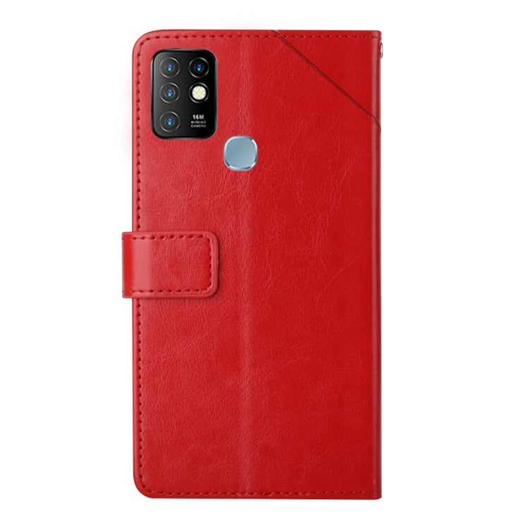 For Infinix Hot 10 HT01 Y-shaped Pattern Flip Leather Phone Case
