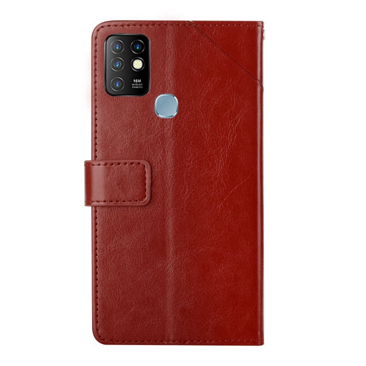 For Infinix Hot 10 HT01 Y-shaped Pattern Flip Leather Phone Case