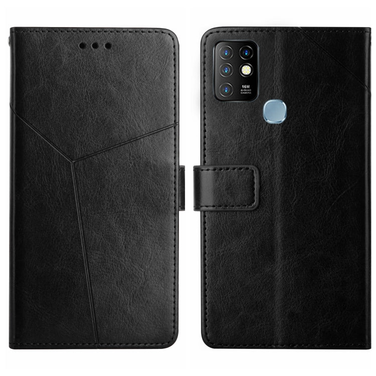 For Infinix Hot 10 HT01 Y-shaped Pattern Flip Leather Phone Case