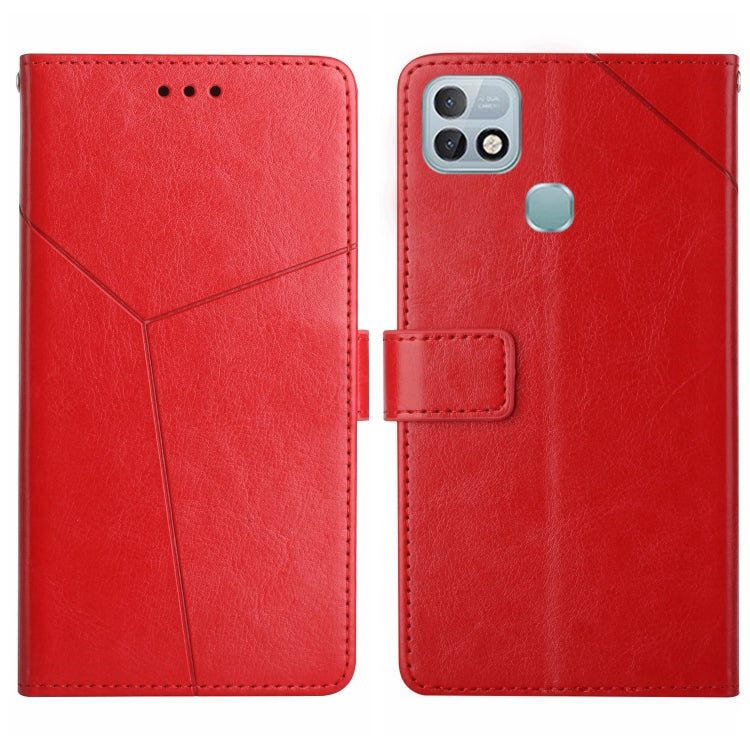 For Infinix Hot 10i/Smart 5 Pro HT01 Y-shaped Pattern Flip Leather Phone Case