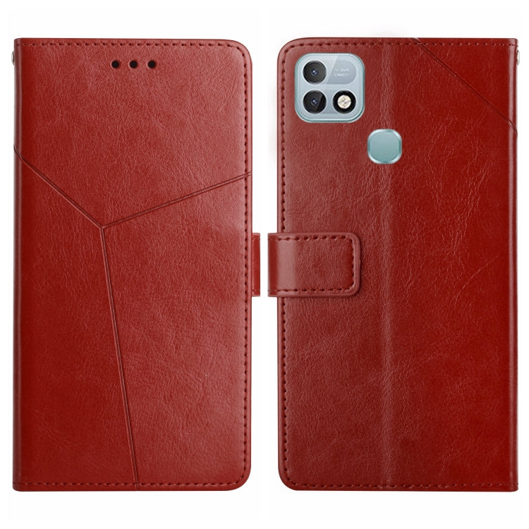 For Infinix Hot 10i/Smart 5 Pro HT01 Y-shaped Pattern Flip Leather Phone Case