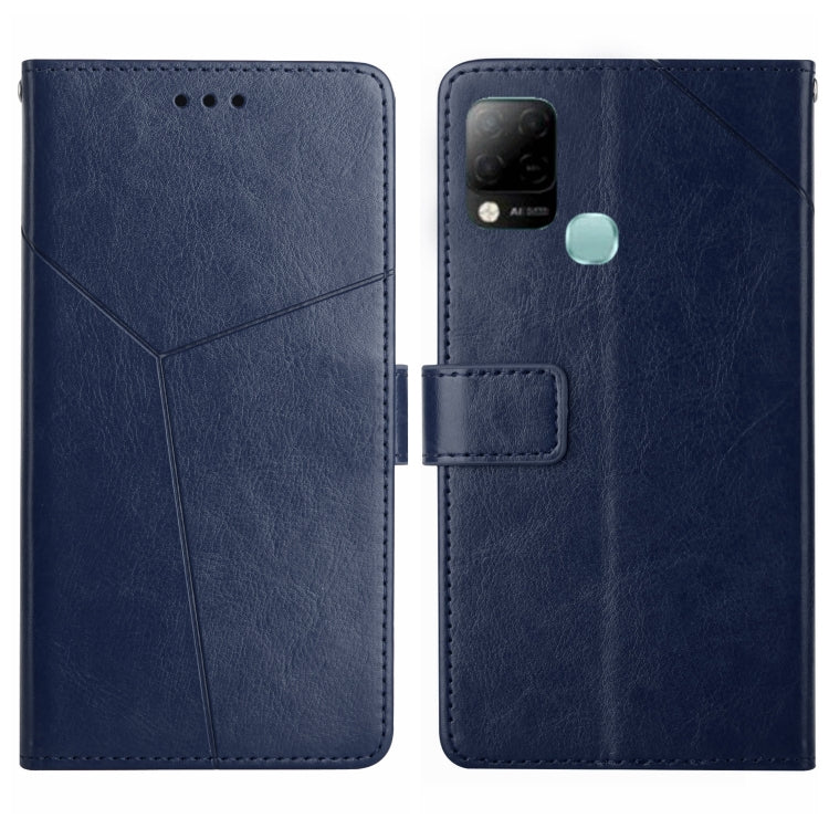 For Infinix Hot 10s/10T HT01 Y-shaped Pattern Flip Leather Phone Case