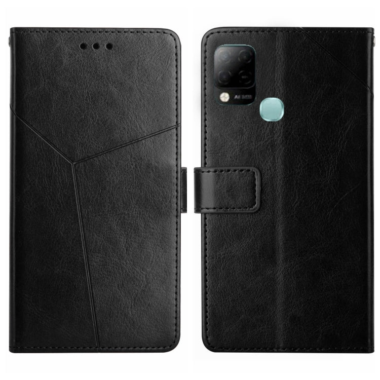 For Infinix Hot 10s/10T HT01 Y-shaped Pattern Flip Leather Phone Case
