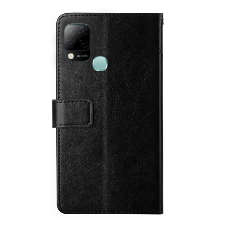 For Infinix Hot 10s/10T HT01 Y-shaped Pattern Flip Leather Phone Case