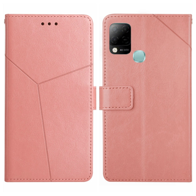 For Infinix Hot 10s/10T HT01 Y-shaped Pattern Flip Leather Phone Case