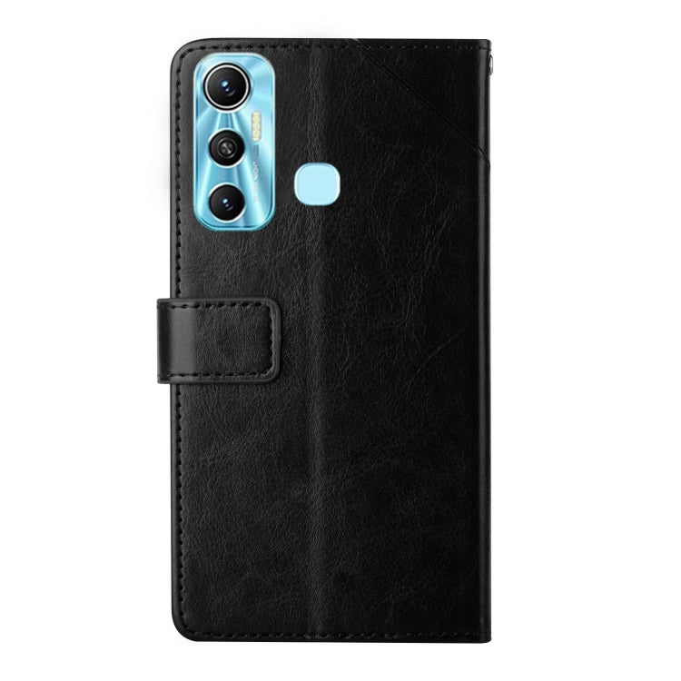For Infinix Hot 11 HT01 Y-shaped Pattern Flip Leather Phone Case
