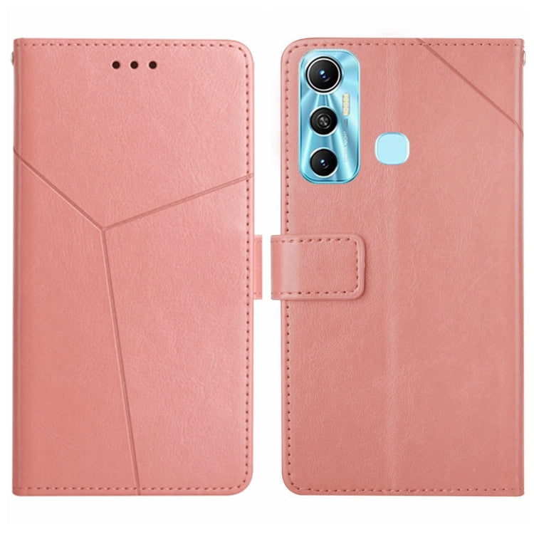 For Infinix Hot 11 HT01 Y-shaped Pattern Flip Leather Phone Case