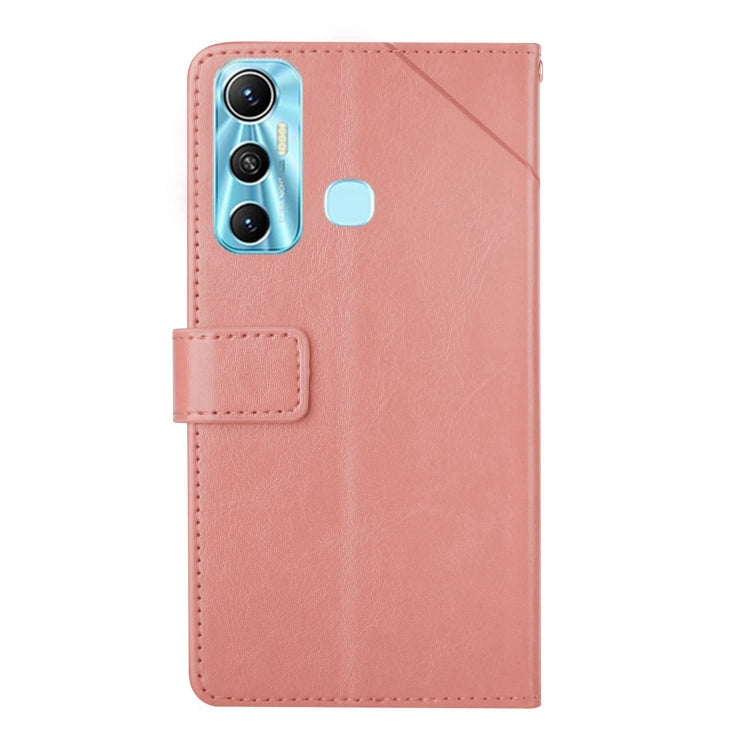 For Infinix Hot 11 HT01 Y-shaped Pattern Flip Leather Phone Case